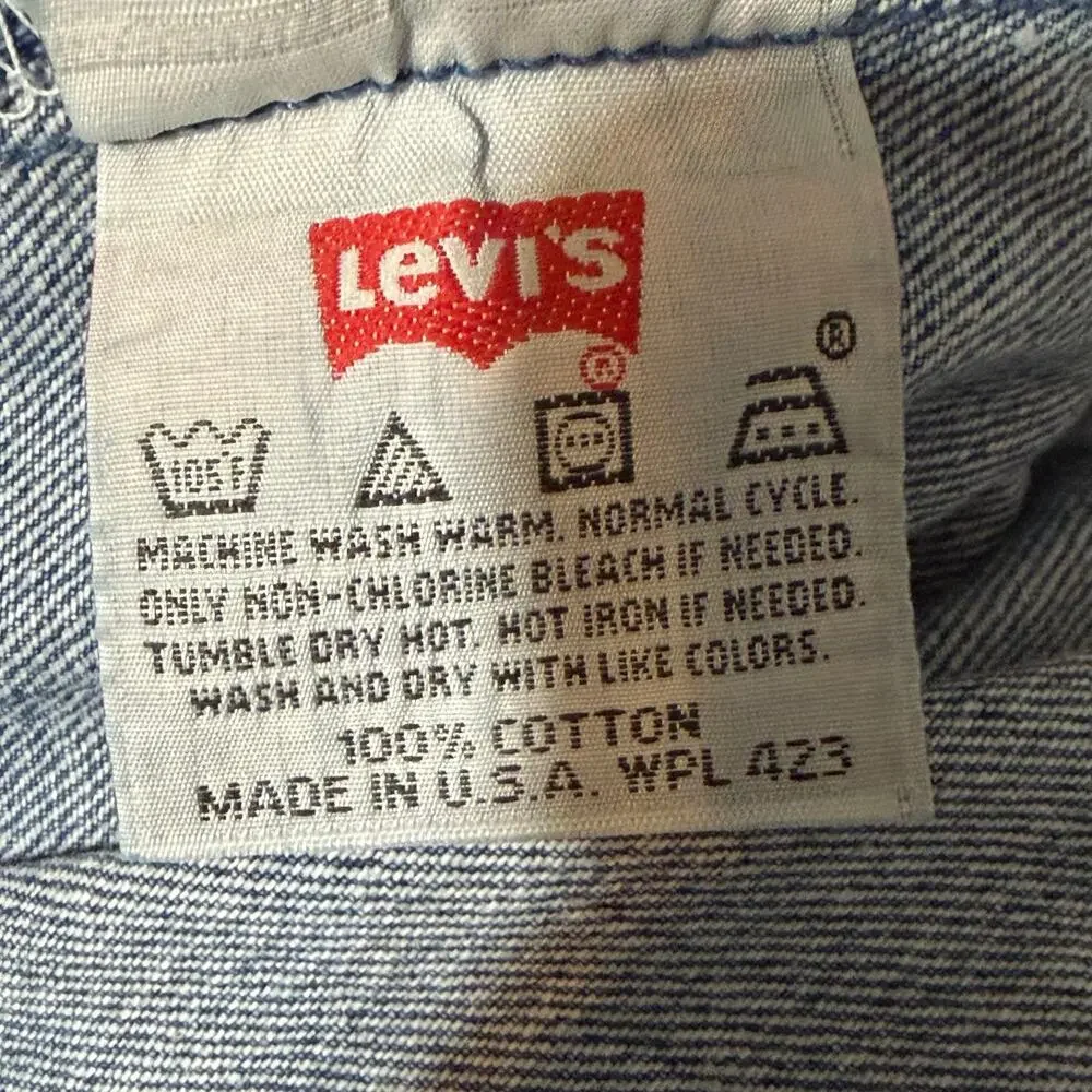 Vintage 1993 Levis 501 Jeans Made in USA Deadstock NWT 38x32 Button Fly Denim